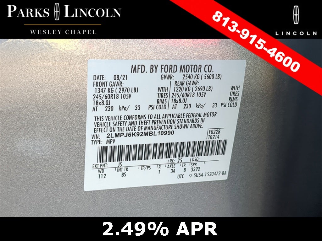 2021 Lincoln Nautilus Reserve