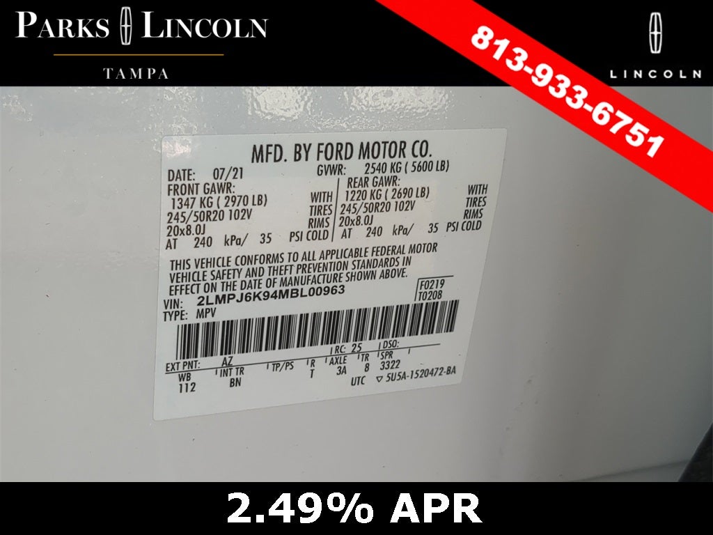 2021 Lincoln Nautilus Reserve