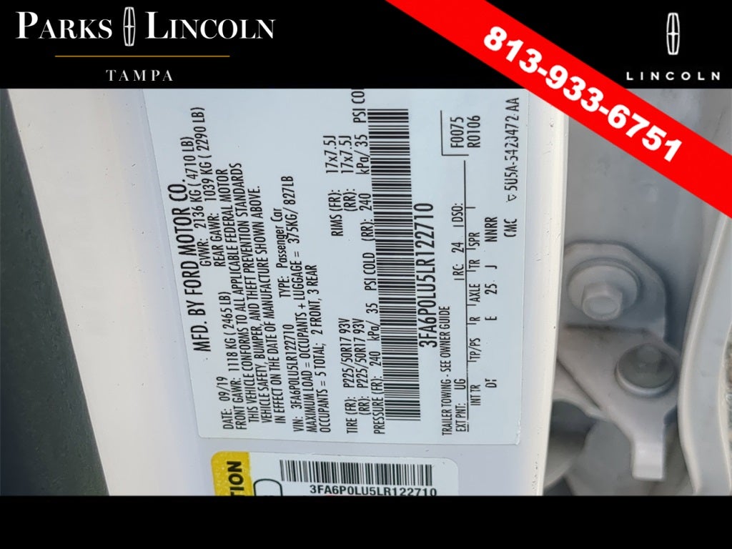 2020 Ford Fusion Hybrid SE