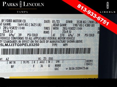 2023 Lincoln Navigator L Black Label