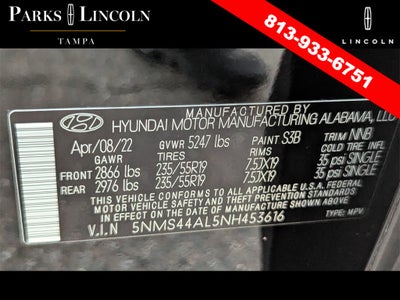 2022 Hyundai Santa Fe Limited