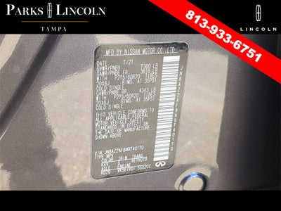 2022 INFINITI QX80 LUXE