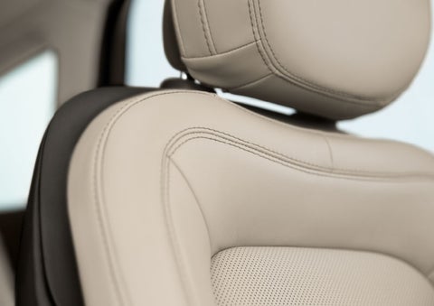 Fine craftsmanship is shown through a detailed image of front-seat stitching. | Parks Lincoln of Wesley Chapel in Wesley Chapel FL