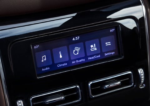 Driver controls like music, temperature, air quality, settings, and heat/cool seats are shown. | Parks Lincoln of Wesley Chapel in Wesley Chapel FL