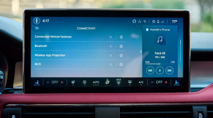 The center display of a 2026 Lincoln Corsair® SUV displays driver information. | Parks Lincoln of Wesley Chapel in Wesley Chapel FL