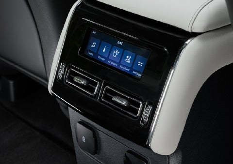 The second row touch screen displays audio and temperature control settings. | Parks Lincoln of Wesley Chapel in Wesley Chapel FL