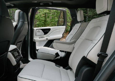 A side view of the second row with captain’s chairs in a 2027 Lincoln Aviator® Black Label™ SUV. | Parks Lincoln of Wesley Chapel in Wesley Chapel FL